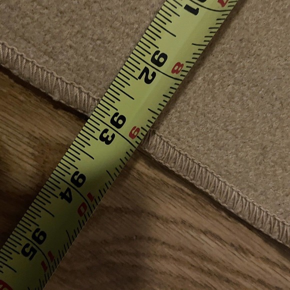 Vintage Heavy Wool Blanket Beige 80" x 93" - Picture 3 of 7